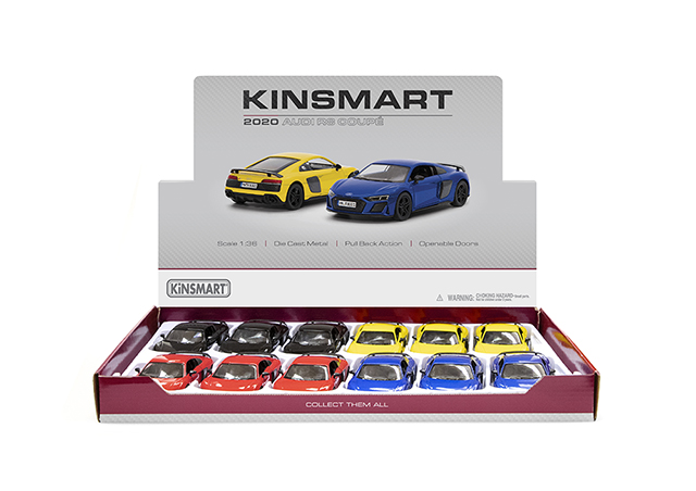 Kinsmart 2020 Audi R8 Coupe 1:36 Diecast Display Toy Car KT5422D 