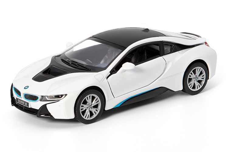 Kinsmart BMW i8 1:36 Scale Super Car (White)